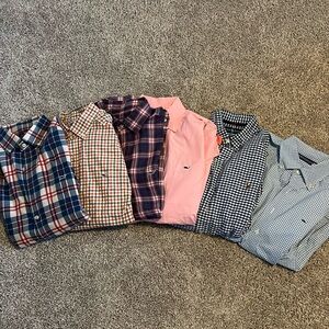 Barely worn 6 button down men’s shirts (5 Vineyard Vines + 1 Ralph Lauren)